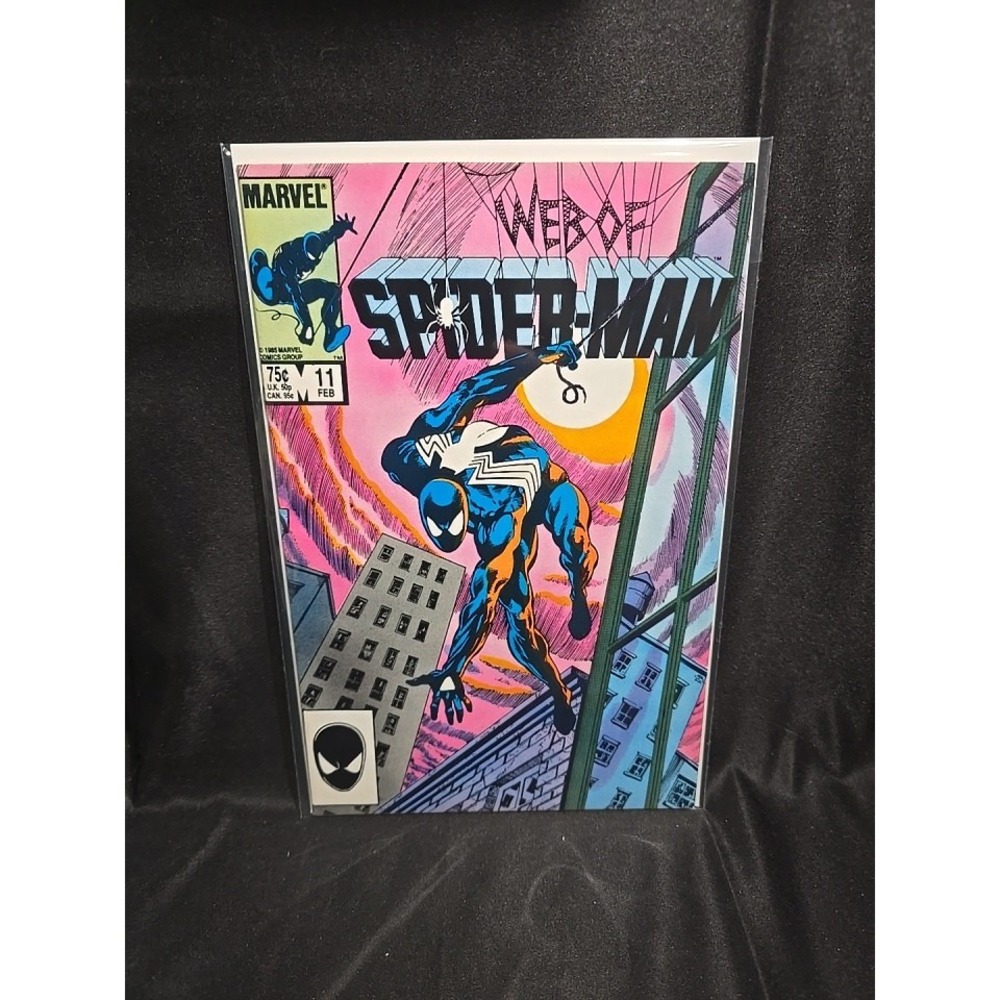 Web of Spider-Man #11 Marvel Comics Feb 1985 Black Suit Copper Age Direct